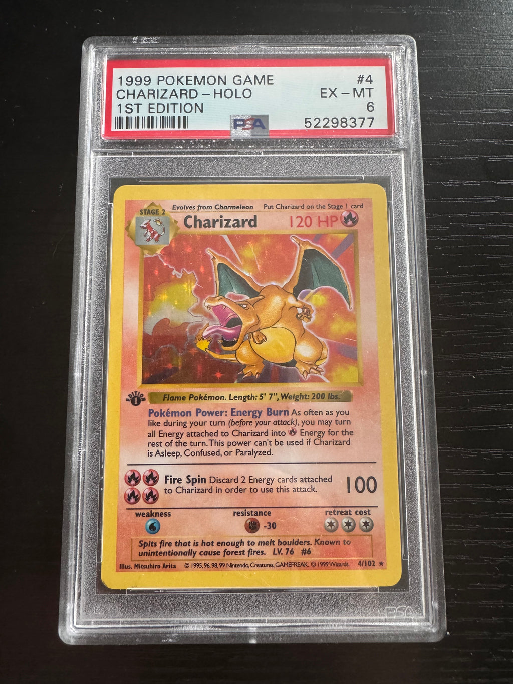 1st Edition Base Set Charizard - PSA 6